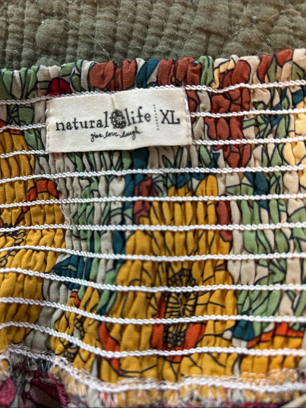 NATURAL LIFE Retro Floral Maxi Skirt in Red, Yellow & Green - Picture 2 of 12